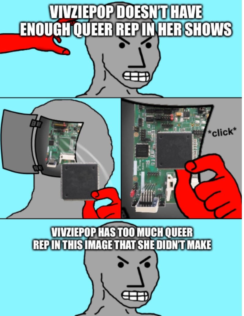 radioecho17's tweet photo. I know that I’m gonna get flamed for this but this is how half of all Hazbin critics feel at this point #Hazbin https://t.co/5Dvm3aHxY0