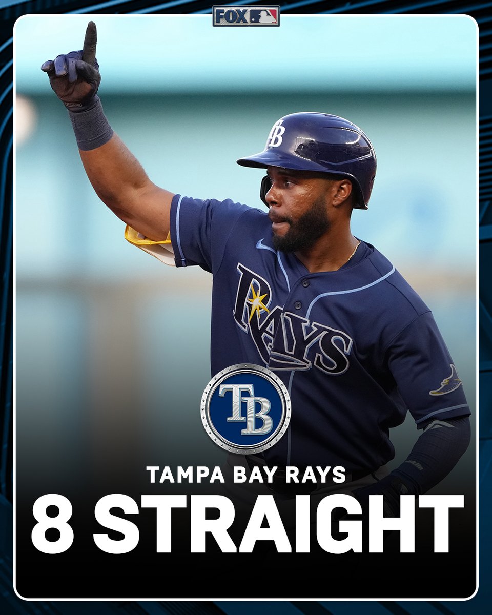 MLBONFOX's tweet photo. 🔥 @RaysBaseball stays RED HOT as they have now won 8 straight! https://t.co/EEEn4IYtbM