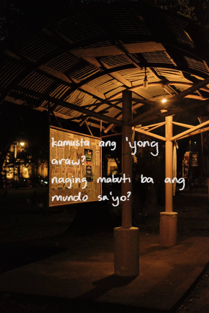 amielsol2's tweet photo. kamusta ang 'yong araw? 
naging mabuti ba ang mundo sa'yo?

"uwi na tayo" is out now! 🫱🏼‍🫲🏽
https://t.co/NPLJQ1zqiY https://t.co/KrdeIj4maU