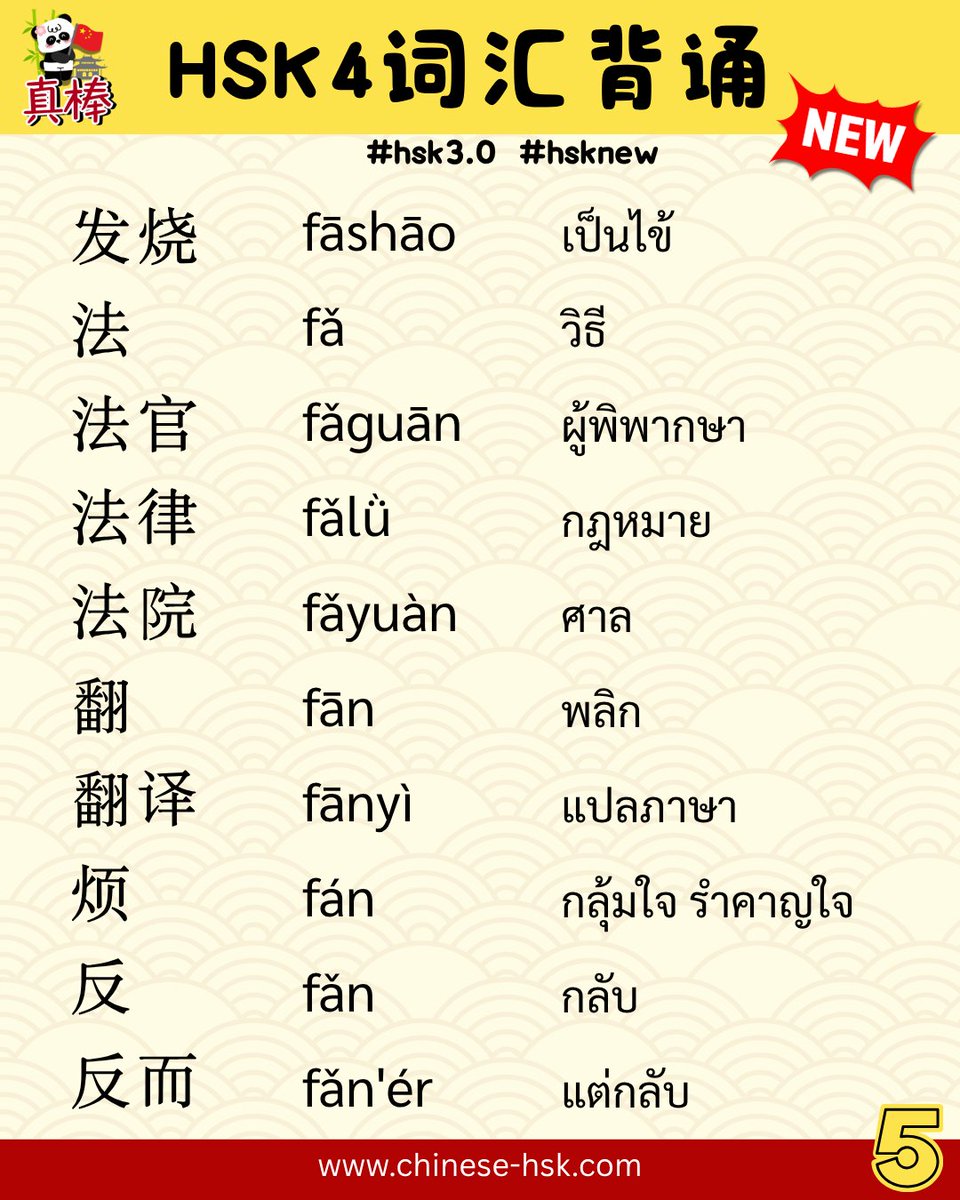 chinesehskby's tweet photo. จำวันที่ 1 = เก่งขึ้น 1%
อย่ารอให้ว่าง
แค่วันละ 1 นาที ก็เก่งจีนได้ 🇨🇳
มาเริ่ม HSK4 ไปด้วยกันนะ 💛

#hsk  #HSK4  #HSK5  #เรียนภาษาจีน  #ภาษาจีน #chinesehsk https://t.co/Xx1pusDcZA