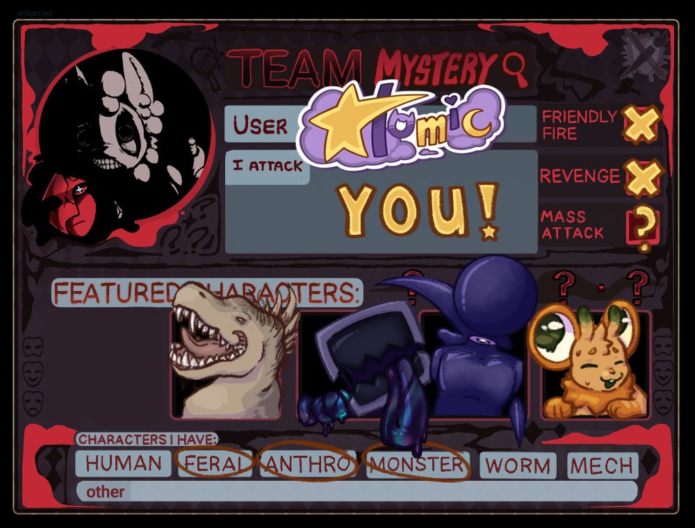 Atomic_Star's tweet photo. I'm a little late but... it's time~~~

Attacks/Revenges will be streamed here and there throughout this month on my Twitch! 

https://t.co/NPEXW8c8gX https://t.co/uZQBSrQ96y