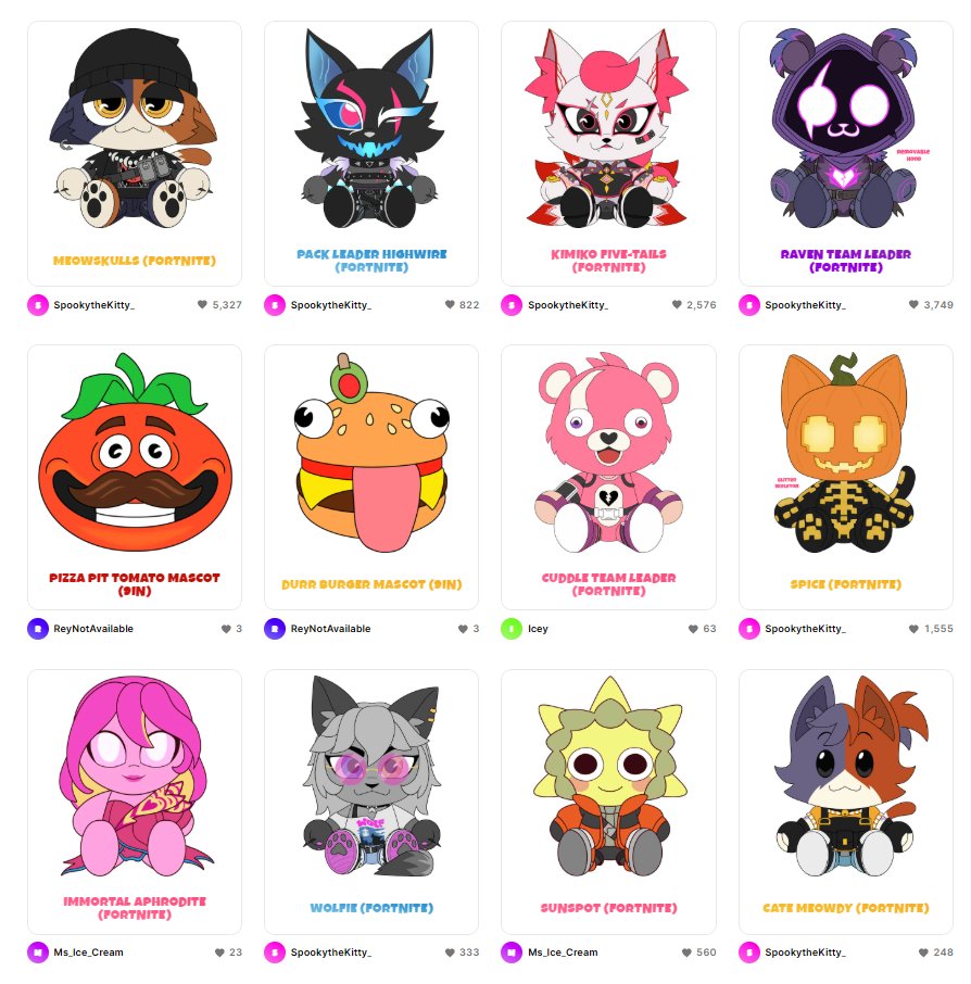 2_raineb0w's tweet photo. I understand the frustration that they haven't released figures focused on characters relevant to the lore yet.

But Youtooz is a company focused on what's popular in fandoms, and the most popular fan concepts page looks like this 😭 https://t.co/IvexChvcOy