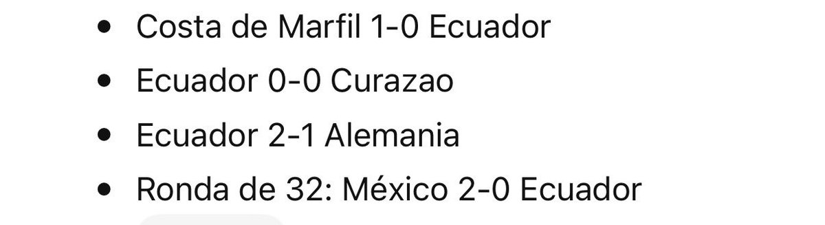 ChristianRV92's tweet photo. @Liberfach0 Pero Ecuador ni siquiera traía una buena racha, también los amenazó Costa de Marfil y Curazao? https://t.co/Z61TbH4neR