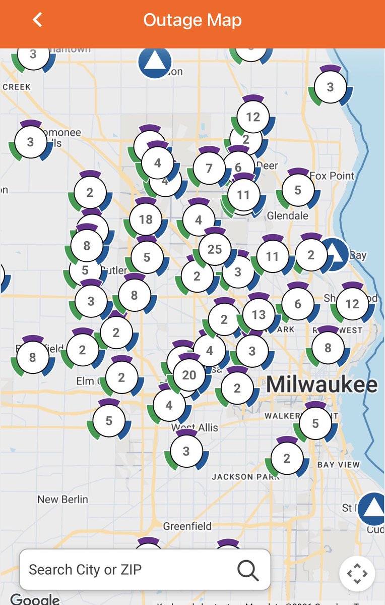 Superjeff1972's tweet photo. We Energies has to figure this shit out man. This is the second time this week I’m without power and at least 6 times this year https://t.co/afxcyXedhx