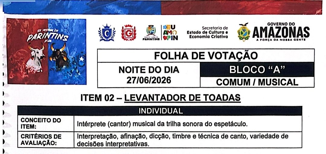DiegoRudson's tweet photo. Cadê a presença de palco no critério de avaliação?
Algumas pessoas têm a oportunidade de defender um artista nosso, que já contribuiu com os dois bois, mas por causa de rivalidade preferem defender com unhas e dentes o julgamento preconceituoso de um jurado.
Vergonha! https://t.co/yGnffJBnav