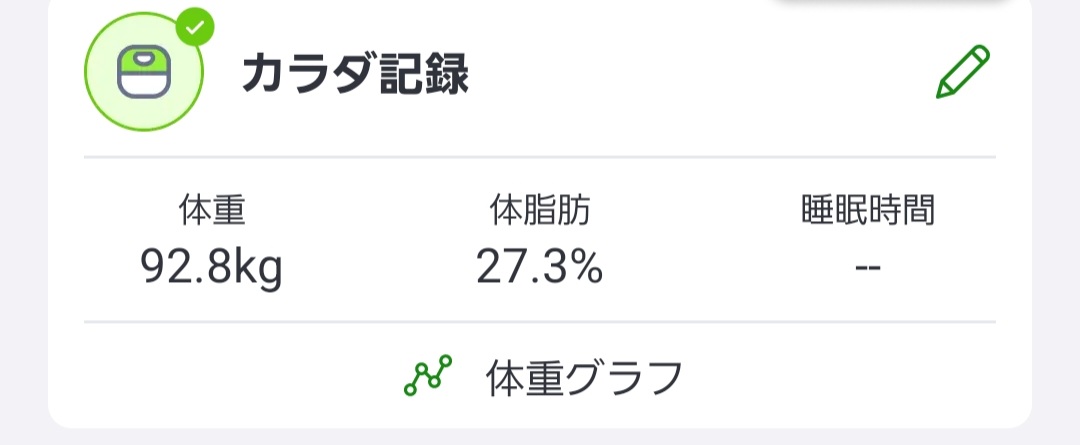 TAKMONEYMONEY's tweet photo. 97kg近くまであった体重を、２ヶ月ほどかけてちょっとずつ落とした。
最近お菓子の量が増えてるので気を付けよう。。

#ダイエット　#健康 https://t.co/QsPgLgNzo0