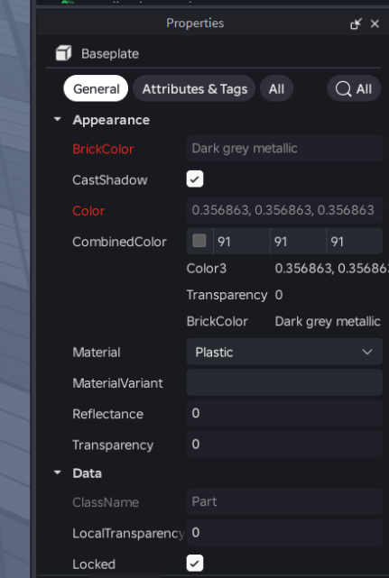 Peteralm_'s tweet photo. This is the new Properties window that Roblox is developing for Roblox Studio.

Let me know your thoughts about it. https://t.co/9UU14qh7wr