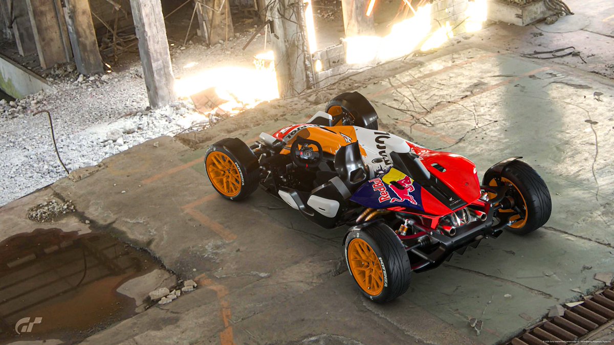 Gust_MaveRick's tweet photo. Honda Project 2&amp;4 powered by RC213V

やっぱりRC213Vと言えばこのカラー

音も軽快で乗ってて気持ち良い🙆
#GT7 https://t.co/KNMFpmNeqm