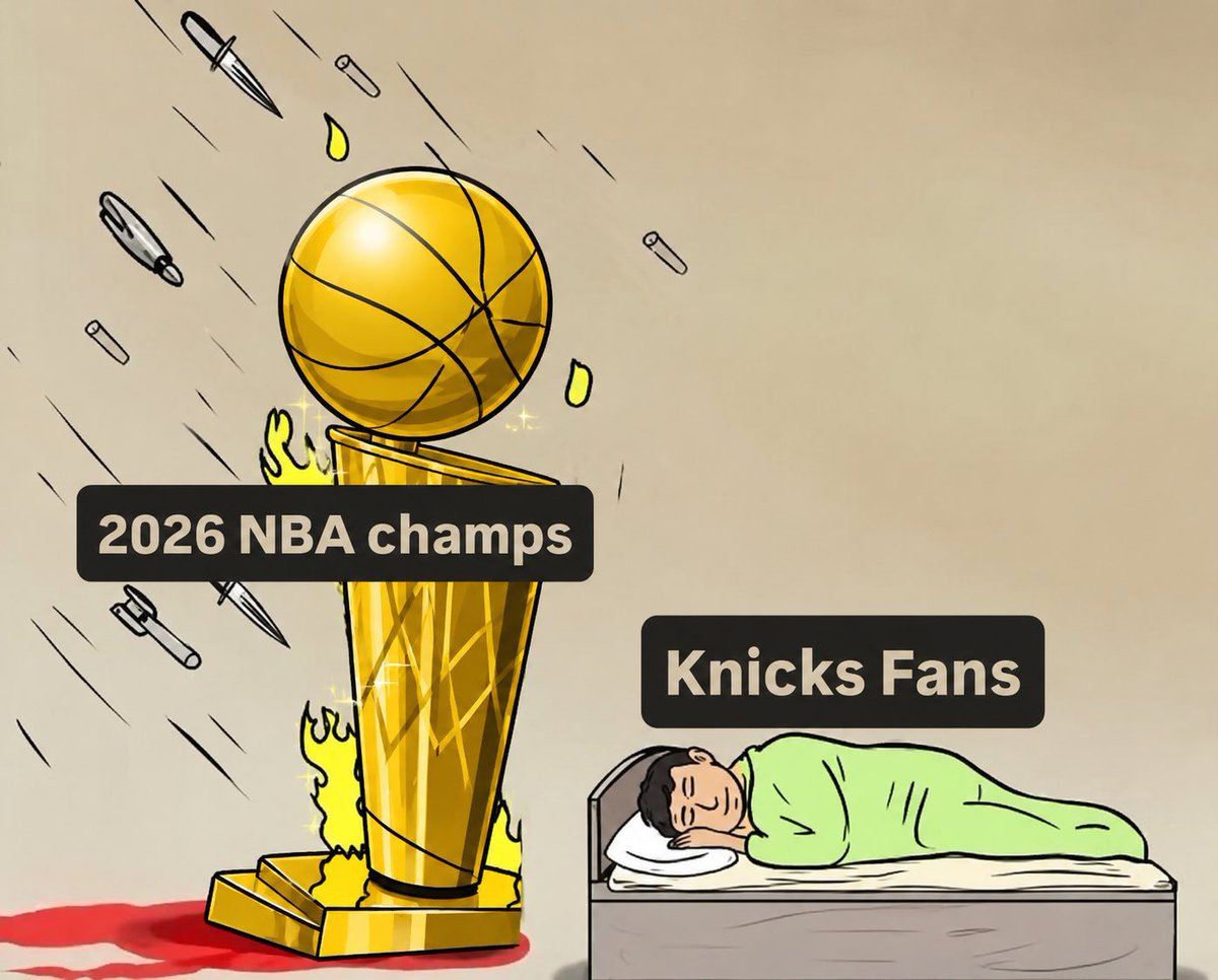 HeavyLeeT1's tweet photo. While the rest of the NBA is crashing out this offseason. As a fan of the World Champion New York #Knicks,this is how I will be sleeping. Why? Because we still have the best starting 5 in the league, our core is in tact and most of all #InLeonITrust. #AlwaysKnicks https://t.co/0NmHNvh4u4