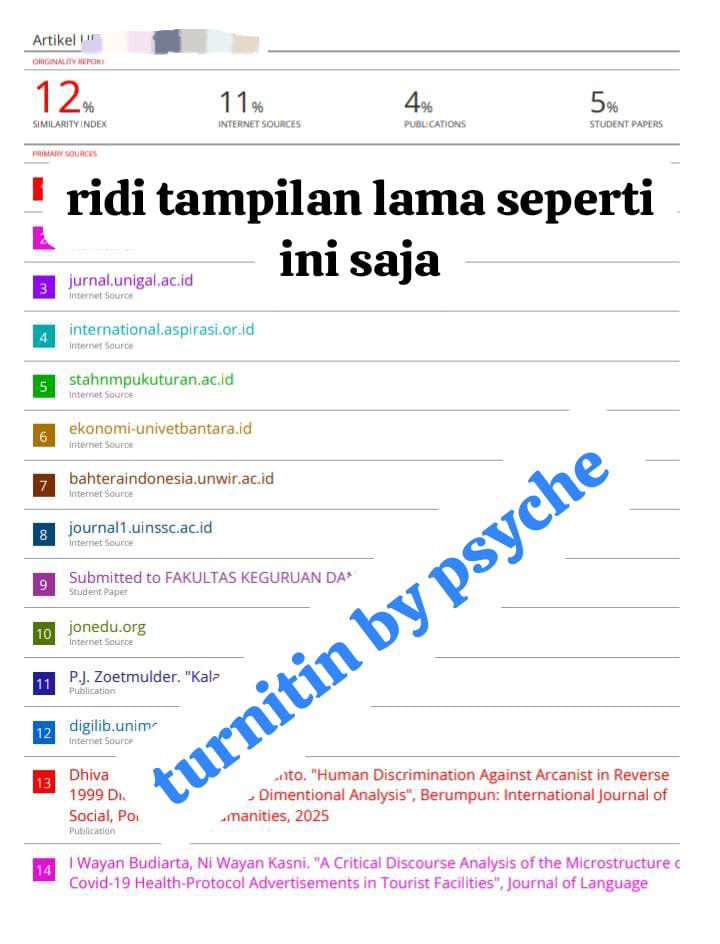 psyche_work's tweet photo. update cek turnitin dan cek ai di aku hari ini masih ada tapi hanya tampilan lama ya
• cek plagiasi turnitin 8k
• cek ai english by turnitin 30k
• cek ai gptzero start 5k
• unlock scribd 2k
no rush order buat turnit plagiasi ya, langsung wa di bio #zonauang https://t.co/D9GH1QJql7