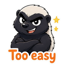 Kakameme_com's tweet photo. More from Honey Badger Sticker Pack: sticker reactions for chats, wins, fails, and everyday replies.

#KakaMeme #AIStickers #MemeStickers #FreeStickers https://t.co/7iwr6gVz4n