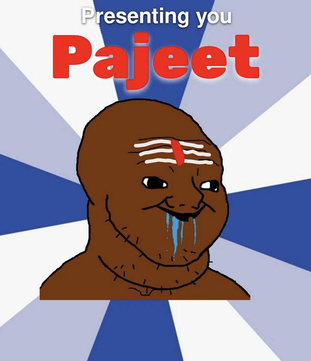 Varcelonadog's tweet photo. @Graant07 @nogojiggy No way an ugly smelly brown - street shitting dogjeet, cow turd eater barking about monkey, oh shit I forgot monkeymal is also a brown - black mixed ape like 90% dogjeet 😭😂😂 https://t.co/LxrIKF1MbY