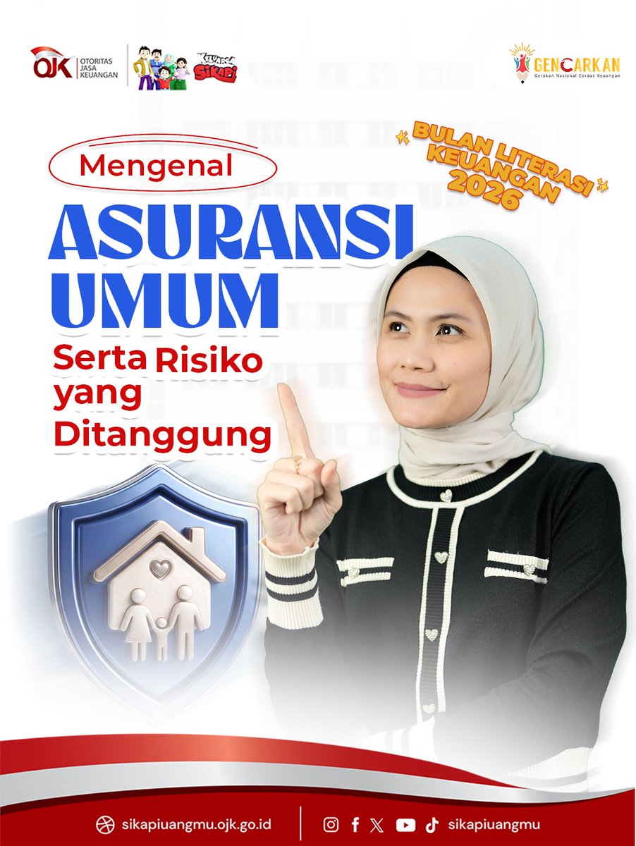 sikapiuangmu's tweet photo. Tidak semua risiko otomatis dijamin oleh asuransi. Karena itu, memahami apa yang tercantum dalam polis sama pentingnya dengan memiliki asuransi itu sendiri.
#SikapiUangmu #OJK #BulanLiterasiKeuangan2026 #GENCARKAN #Asuransi
(1/2) https://t.co/EAD7B6OjYT