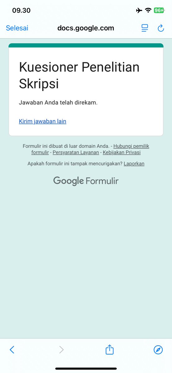 alnscrt's tweet photo. @mikazuania done kak, boleh minta barter kak? 🥹
Informed Consent
https://t.co/sn9HOQgZTn⁠
Kuesioner Penelitian
https://t.co/cbfG9X2BUg https://t.co/rwg7sawEFd