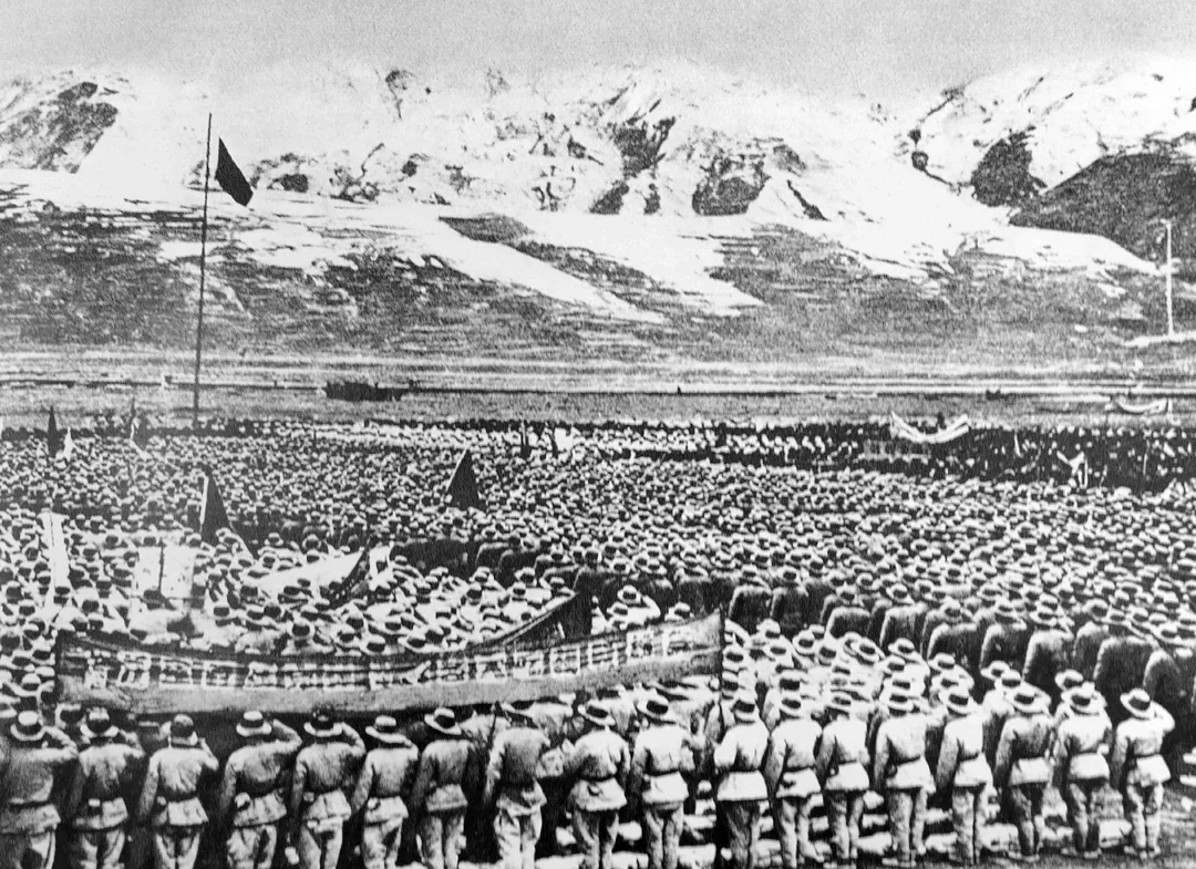not_free08's tweet photo. 1950年の中国共産党政府によるチベット侵攻前に集結した中国軍 https://t.co/XTQ1dAFoRR