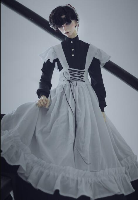 DOlK SELECT　和風スカートセット(ロング) 50cm(60cm) 在庫/お洋服】 DOLK SELECTより、【英国伝統メイド服ロングスカート