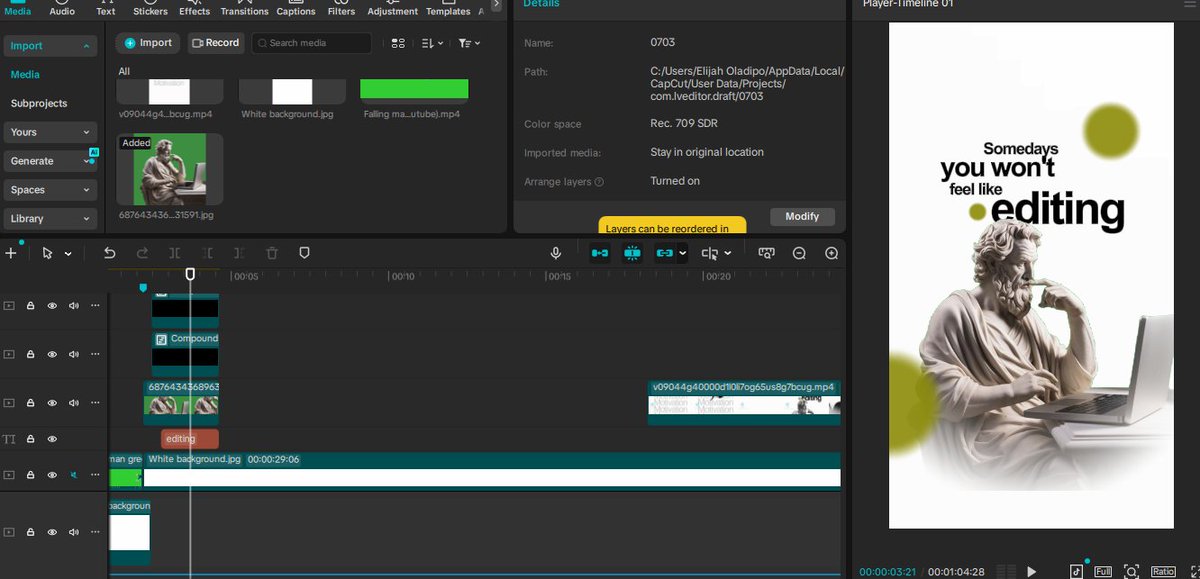 Elijah1477014's tweet photo. Cool design right ?😊
That's editing for you.

Currently re-editing a video cooked by sick motionz.
#videoeditor https://t.co/8zcrUjlXT8