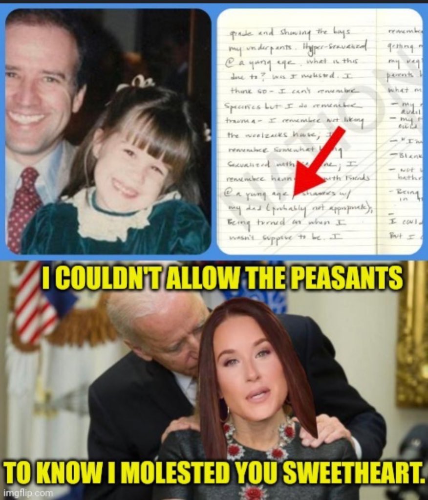 4Freespeak's tweet photo. @menolikey101 @GigaBeers Amen Kathryn! #KJB is a #DEI hire because #Biden is a racist. Then again, any reprobate that molests his own biological daughter, her words not mine, what WOULD’T he do? https://t.co/C9iV4CNvSB