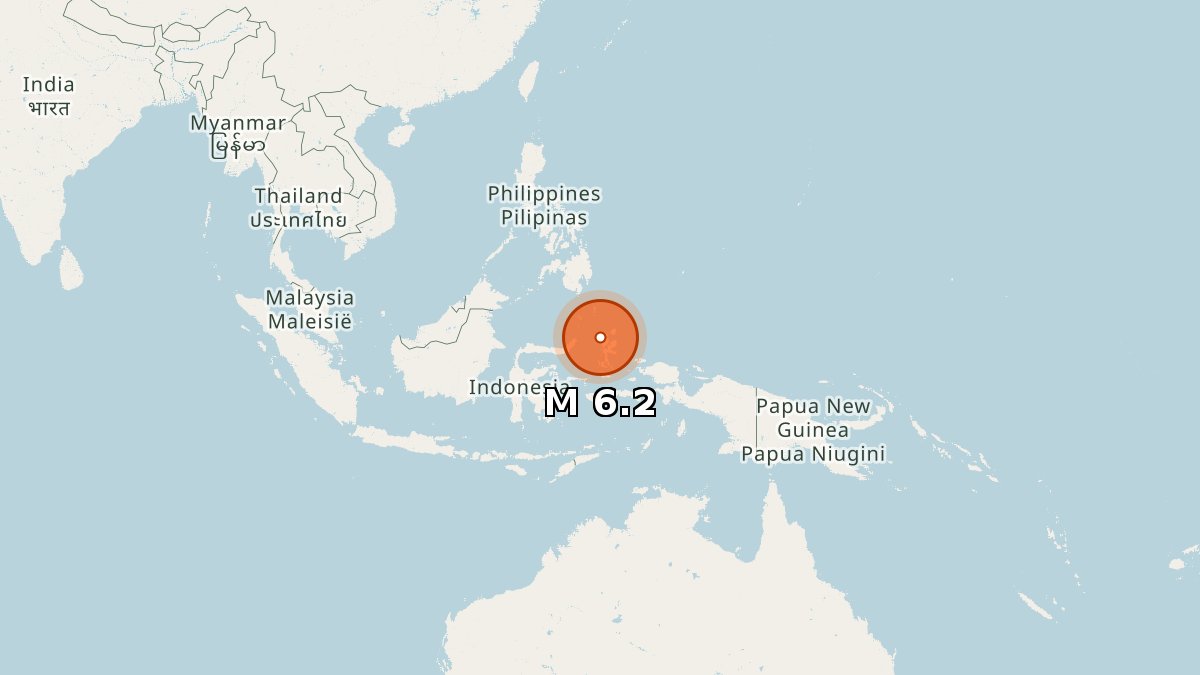 NewEarthquake's tweet photo. M6.2 earthquake 🟠

58 km W of Tobelo, Indonesia
Jul 3 11:31 local time (10m ago)
Depth 121 km
https://t.co/5DJjtbJ8dl https://t.co/oalGpR4qnj