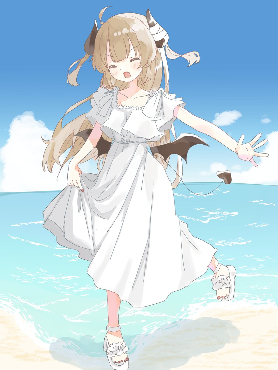 gohanwo_mgmg's tweet photo. スケブリクエストありがとうございました！
サマードレスデビル👿♡ https://t.co/0Djd8AEWJL