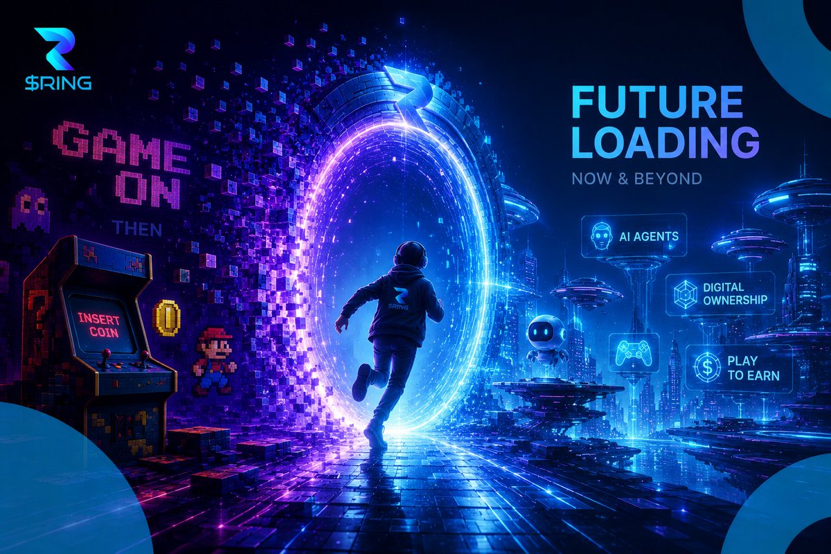 Ring_Web3's tweet photo. Every generation has its defining shift.
From arcades to online worlds. From players to digital ownership. Now, we're entering an era where AI becomes an active participant in the digital economy.

The future isn't replacing gaming—it's building on everything we've learned. https://t.co/ycXajDL1ZG