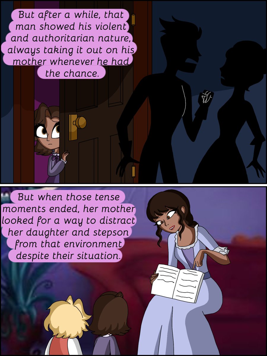 drawingrebecca's tweet photo. Cinderella AU: prologue pt.2

"Throughout the course of history we will see the  the past From Adam and Vaggie's mother, I always wanted to know what the relationship was like between Cinderella's father and her stepmother. "

#hazbinhotel #vaggie #adan #abel #cinderella https://t.co/uACram9jNd