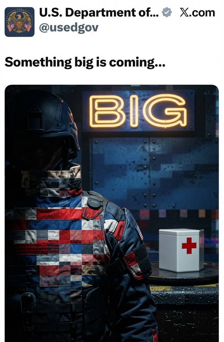 patriots50_'s tweet photo. I Asked Grok To De-Pixel This Image 

Q4108
RED CROSS 

INTERESTING 🧐

Will The RED CROSS Be Exposed ? https://t.co/9QjjzUs4XR