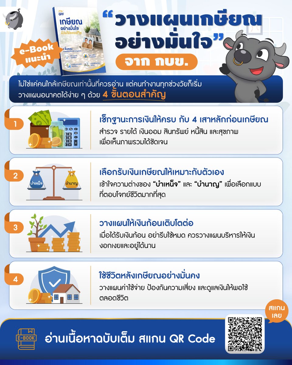 MoneyBuffaloTH's tweet photo. อยากเกษียณอย่างมั่นใจ ต้องรู้จักการบริหารเงินก้อนให้พอใช้ตลอดชีวิต | Money Buffalo

เมื่อเกษียณแล้ว…..

หลายคนมักจะไปสนใจเรื่องจะเตรียมเงินก้อนให้พร้อมก่อนเข้าสู่วัยเกษียณ

#MoneyBuffalo #สนุกง่ายได้ประโยชน์  #GPF #เกษียณอย่างมีสุข #Advertorial https://t.co/2SWyeqSe6F