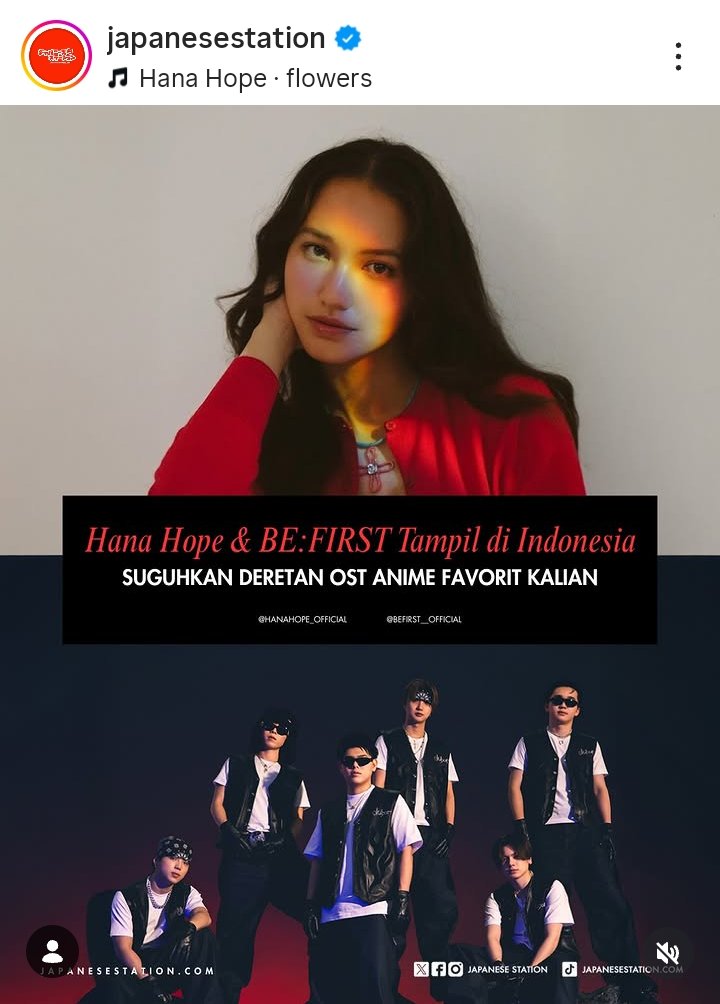 zaybxc231's tweet photo. 🇮🇩 Japanese Station
インドネシアの日本音楽情報に告知👍️
#LaLaLaFest 出演の🇯🇵アーティスト2組として紹介☺️
「HANA HOPE & #BEFIRST がインドネシアで公演!
お気に入りのアニメOSTを披露しよう!」
HANA HOPE さん、6月LiLiCo さんのラジオ等にご出演されてました📻️
https://t.co/NPDFRVzLV1 https://t.co/ZohMJb8rWK