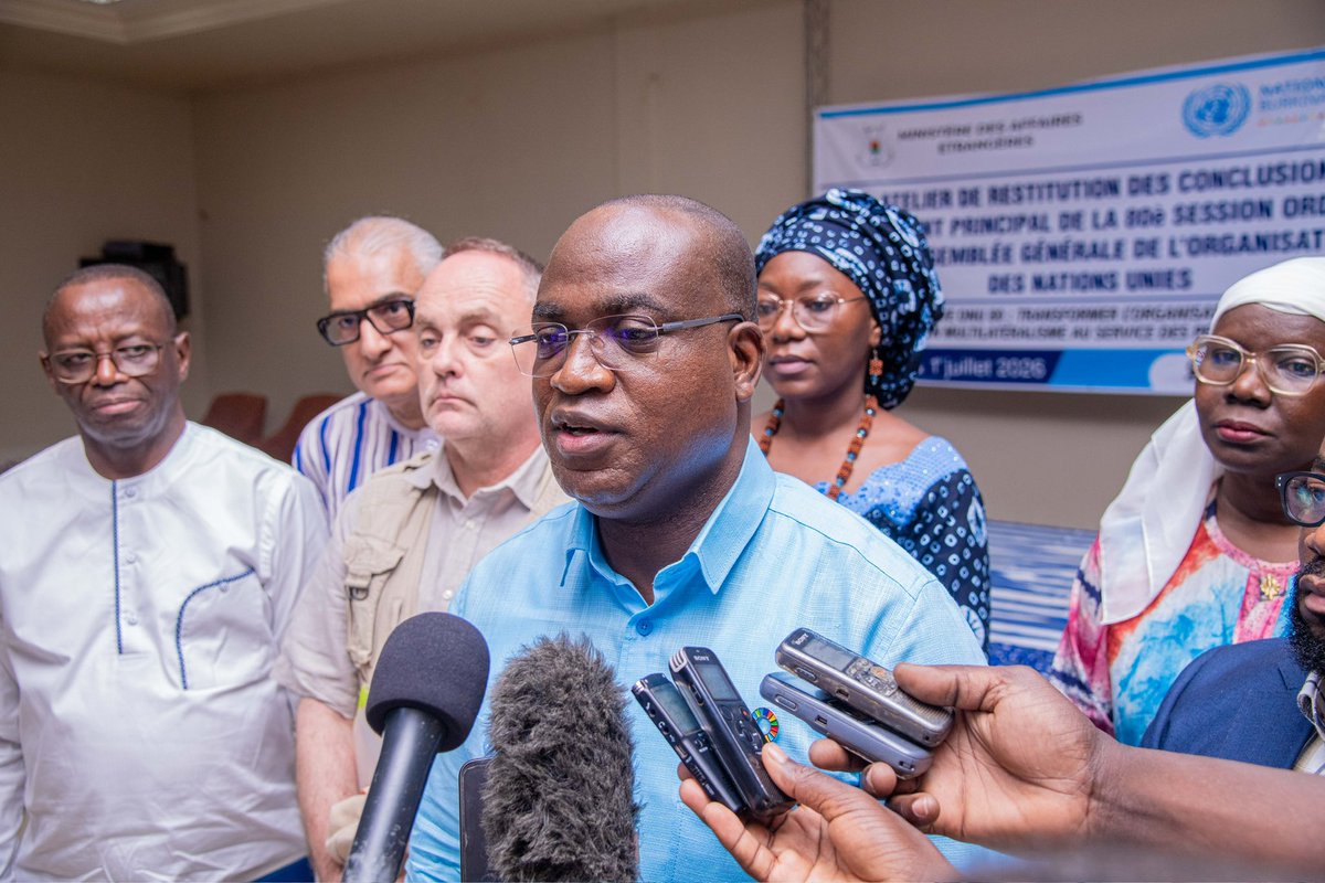 MauriceAz's tweet photo. The future of multilateralism must be more effective, inclusive and people-centered. Through the #UN80 initiative, B. Faso 🇧🇫 is helping shape a stronger UN, better equipped to respond to today’s global challenges and national priorities.
#UN80 #UNReform #Multilateralism #BurkinaFaso #UNinBurkinaFaso #Partnership #LeaveNoOneBehind #SDGs