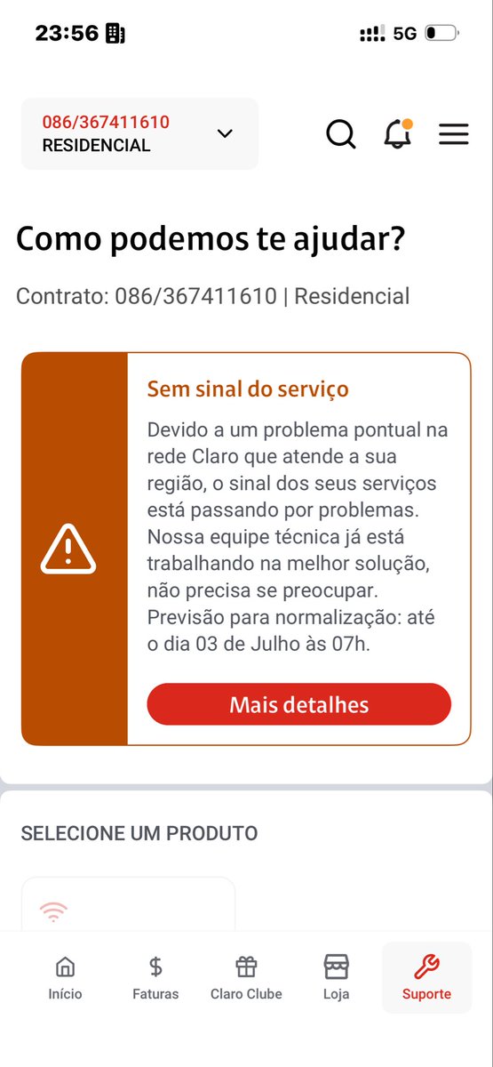 Gab_eer's tweet photo. @gustatocfc @ClaroBrasil To desde as 17:30hrs assim, voltou por 30min e agora caiu de novo https://t.co/F28fwJVony