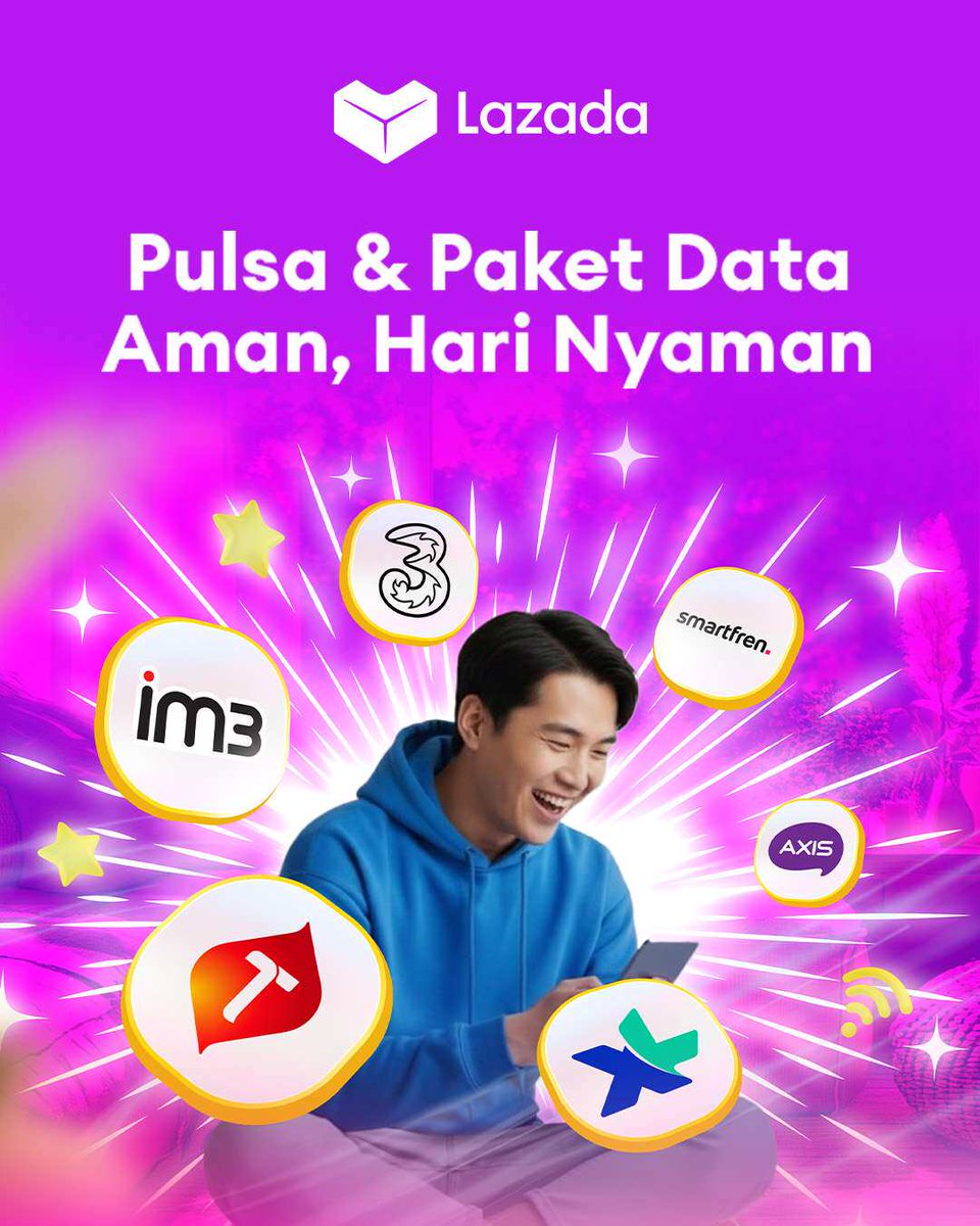 LazadaID's tweet photo. Gak mesti panik weekend nanti gak ada kuota! Udah siap isi dari sekarang juga >> https://t.co/mDPCuOttwp 🤳 https://t.co/qllnwv5XJE