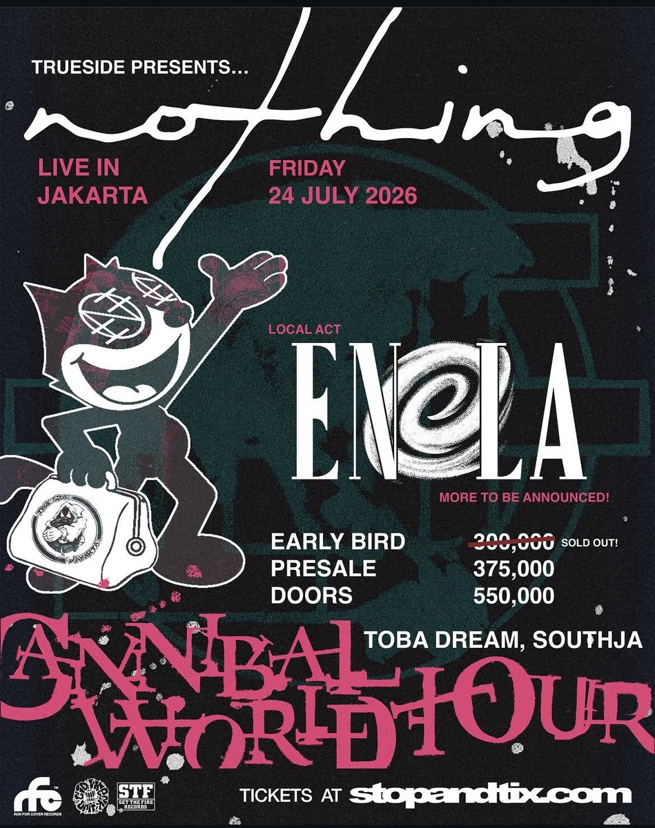 deadasdream's tweet photo. Akan membuka Nothing Asia Tour di Jakarta. THE SOUND OF BEING ALIVE. Sampai jumpa. https://t.co/OQXNFJhLL7