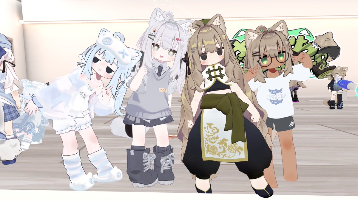 umez_vr's tweet photo. 昨日は #キプかわダンス支部 で全力ダンス！

今回は初参加のフレンドを1人誘って5人体制で踊ってきました！フルトラ楽しい！！ https://t.co/FJ0QZohaNY