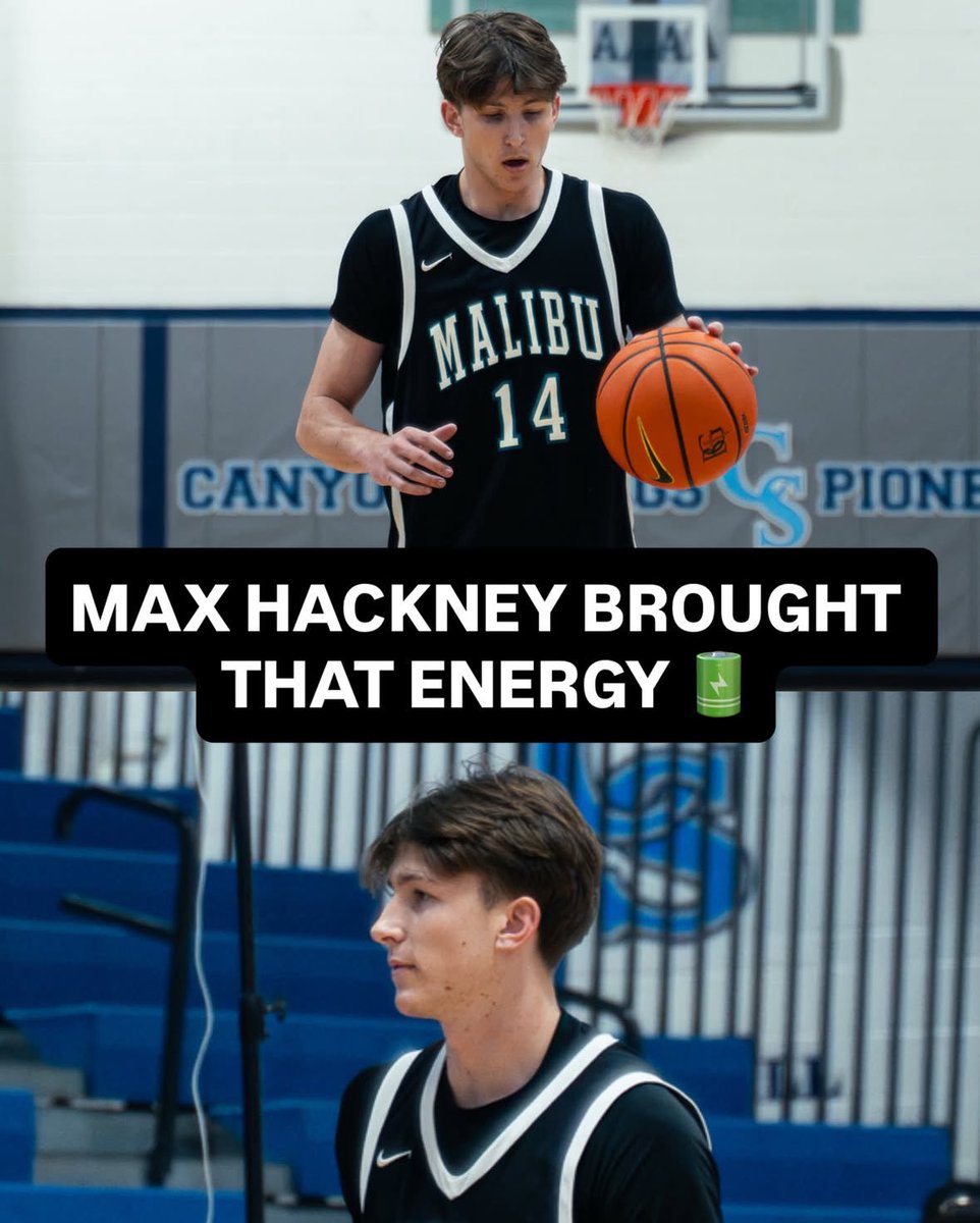 malibu_hoops's tweet photo. Rising senior @MaxHackney8 is one of the top players in Ventura County. A high-level Division 1 athlete w/ a high motor, he’s turning into a complete basketball player that’s taken major strides w/ his shot making ability. High academic D2s & D3s should be all over him #GoSharks https://t.co/8WhRV924cE