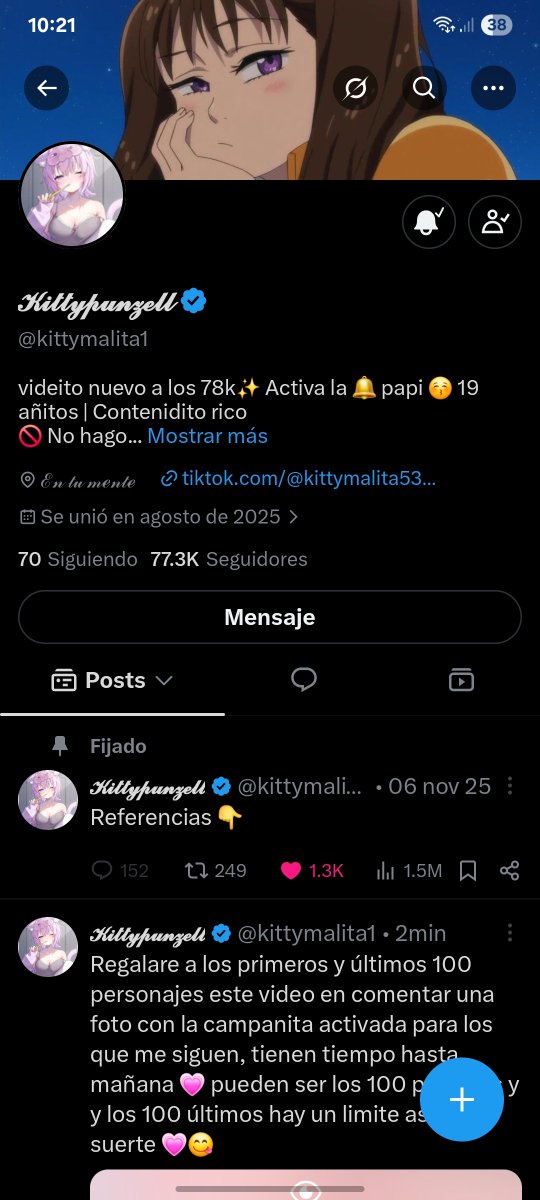 compita_n's tweet photo. @kittymalita1 Yo hace rato estoy https://t.co/krbUEy3xet