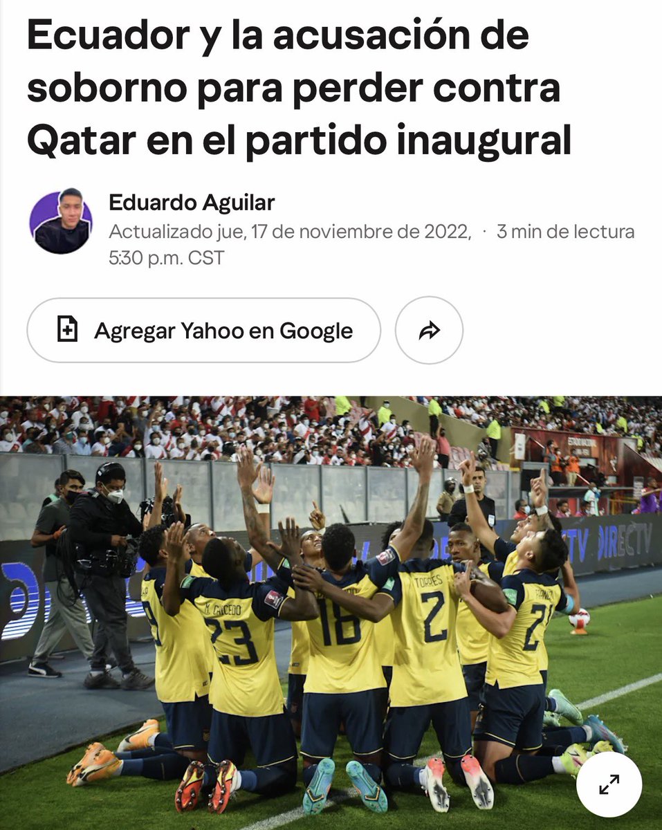 kickassl's tweet photo. Cada mundial le hacen algo a los de Ecuador, amenazas, sobornos, de todo les pasa. México les dio un baile. https://t.co/CACZz1CWf0