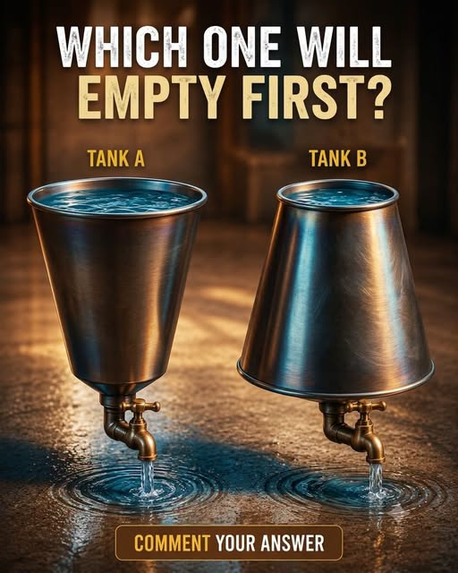 XMathTricks's tweet photo. Which one Will empty first? #science #physics https://t.co/XlSdnUSooB