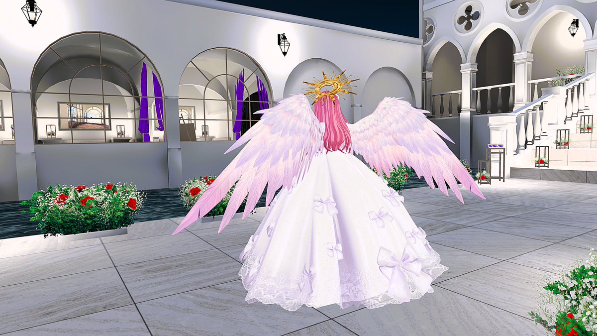 minkuVRC's tweet photo. ドレスを着る機会があったので非対応だったけどこのドレス着せたくて頑張ってみましたヽ(=´▽`=)ﾉ
微調整が何箇所か必要だったから思いのほか時間かかっちゃったけどドレス姿のリルモワさんが尊くてずっと見てられる(〃∇〃)💕

#TOKYOAVATARGATE 
#あどこれ 
#えびらぼ 
#Liloumois3D https://t.co/x8A1EJcj0P
