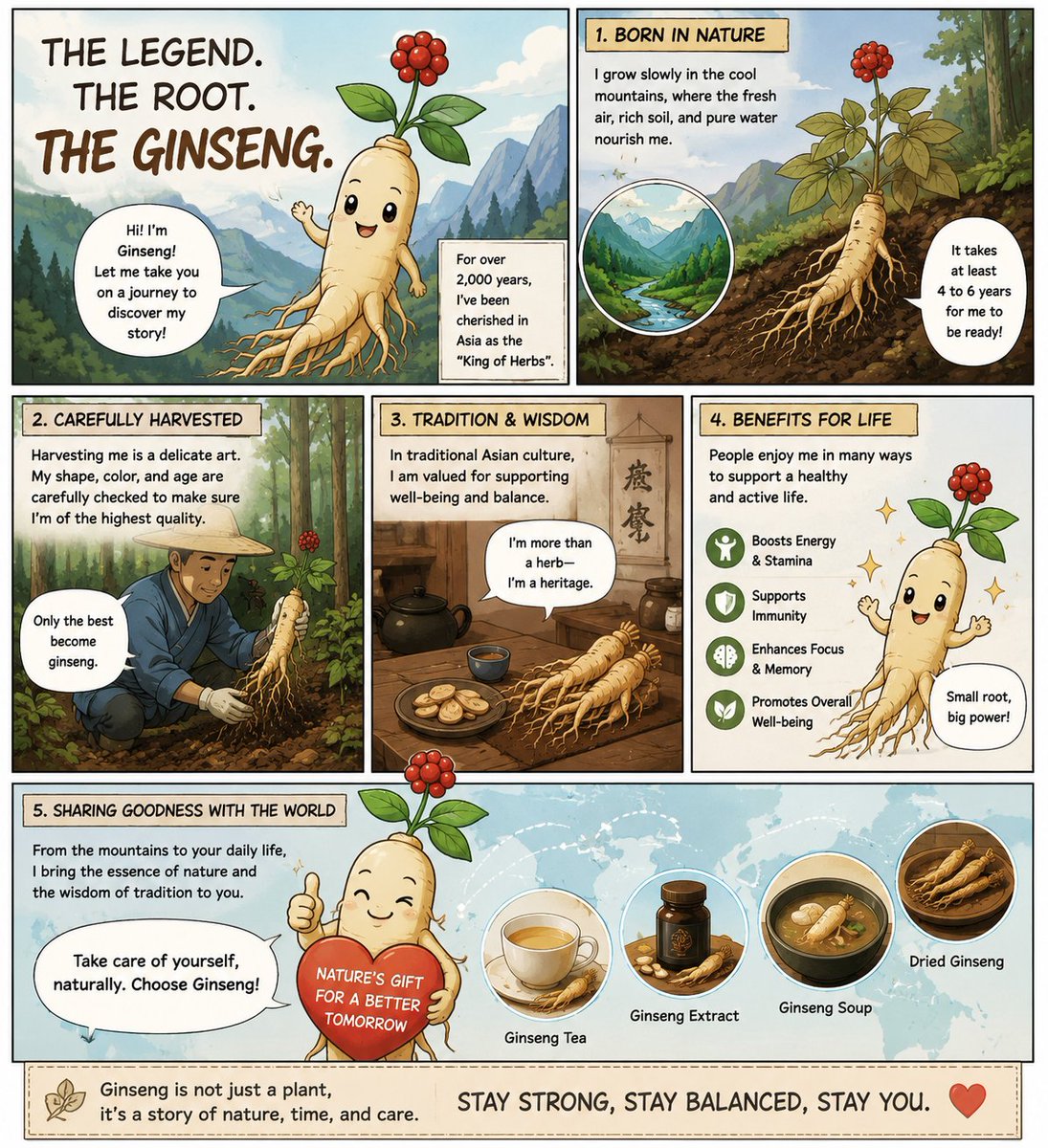 ChinaWellMade's tweet photo. 👋 Hi! I'm Ginseng. Let Me Take You on My Journey from Mountain to Medicine. #Ginseng #jilin https://t.co/vIYc1DIfoK
