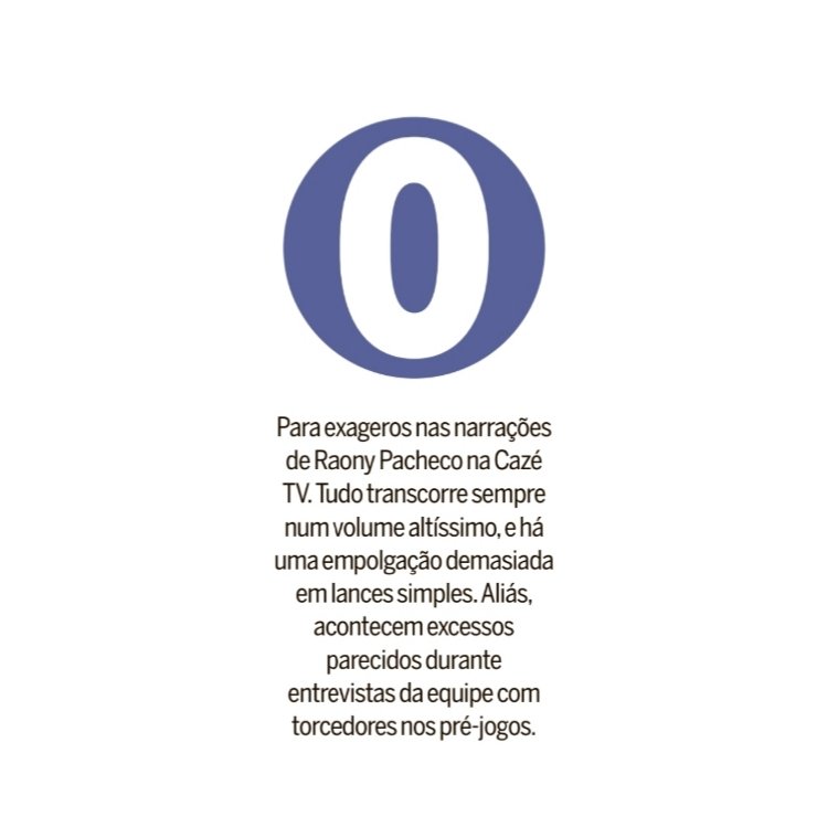 forumeplay's tweet photo. Anna Luiza Santiago deu nota 0 para exageros nas narrações de Raony Pacheco na Cazé TV. Tudo transcorre sempre num volume altíssimo, e há uma empolgação demasiada em lances simples. Aliás, acontecem excessos parecidos durante entrevistas da equipe com torcedores nos pré-jogos. https://t.co/DfHUzev5Kw