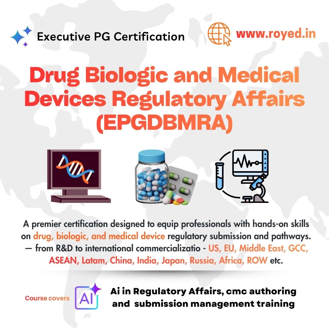 royedtraining's tweet photo. Most RA professionals grow in one domain. The real career advantage is cross-domain capability: Drugs, Biologics and Medical Devices.

Explore:
https://t.co/cdLJDFlU25

#RoyedTraining https://t.co/N4Usm9DPfS