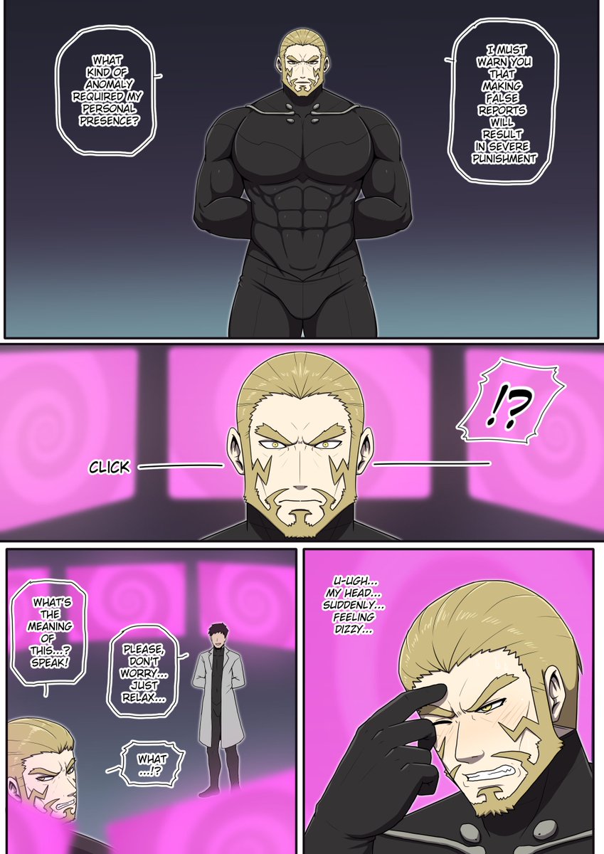 HypnoNeet's tweet photo. Isao Shinomiya was tricked and brainwashed...! 🙀🙀

Commission work for anonymous...! Thank you very much! 😽💖👍

This story features two 'what-if' branches: one where the villain brainwashes him into becoming a sub, and another where he's turned into a dom...! https://t.co/dQBNcfLjHI