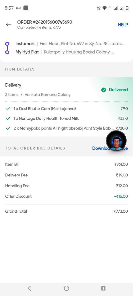 rajapolipilli's tweet photo. @SwiggyCares @instamart_it https://t.co/UkINKSHHlG
