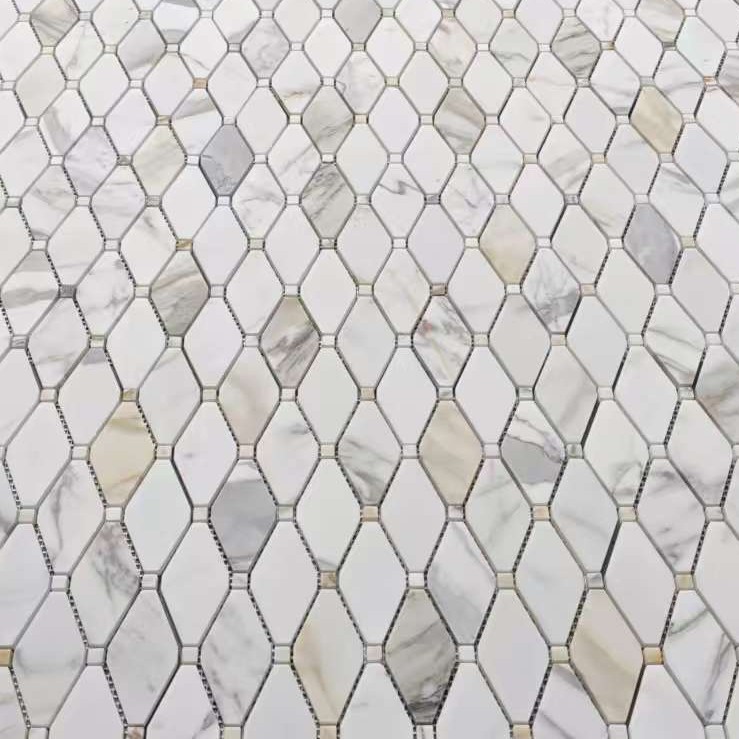 StoneCenterOL's tweet photo. SKU: G830XH, Calacatta Gold Rhomboid Mosaic
NEW ARRIVAL! ✨ Elevate your home with our honed Calacatta Gold lozenge diamond mosaic. Pure "Italian Luxury" &amp; "Art Deco" vibes for a stunning bathroom floor or kitchen wall. 💛
🔗 https://t.co/IIJE4X2fdN https://t.co/OkUv8Qz0WI
