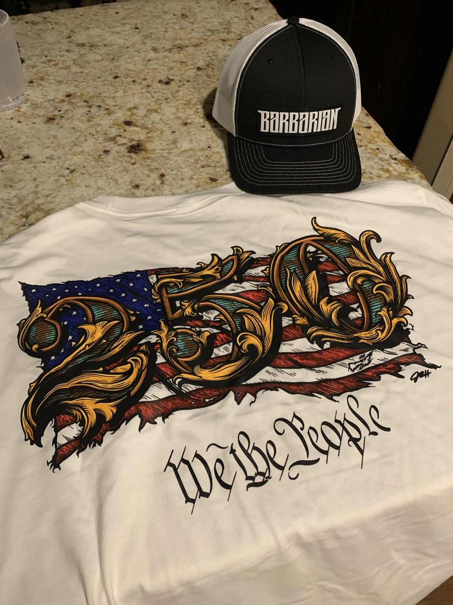 Bigpapahuff's tweet photo. @barbarianfitco Got these in the mail today!! Fantastic design and top quality shirt as well!!

Going to wear this all weekend!! https://t.co/JvkMj9f3GV
