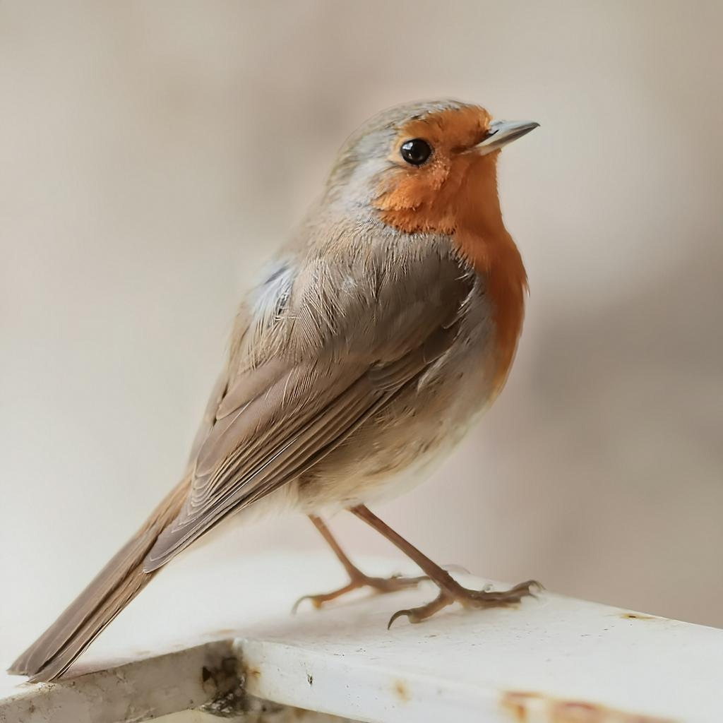 fo5tered's tweet photo. Pickle, the new Robin, on my balcony rail a few weeks ago #DDOR https://t.co/09pdCzA4DG
