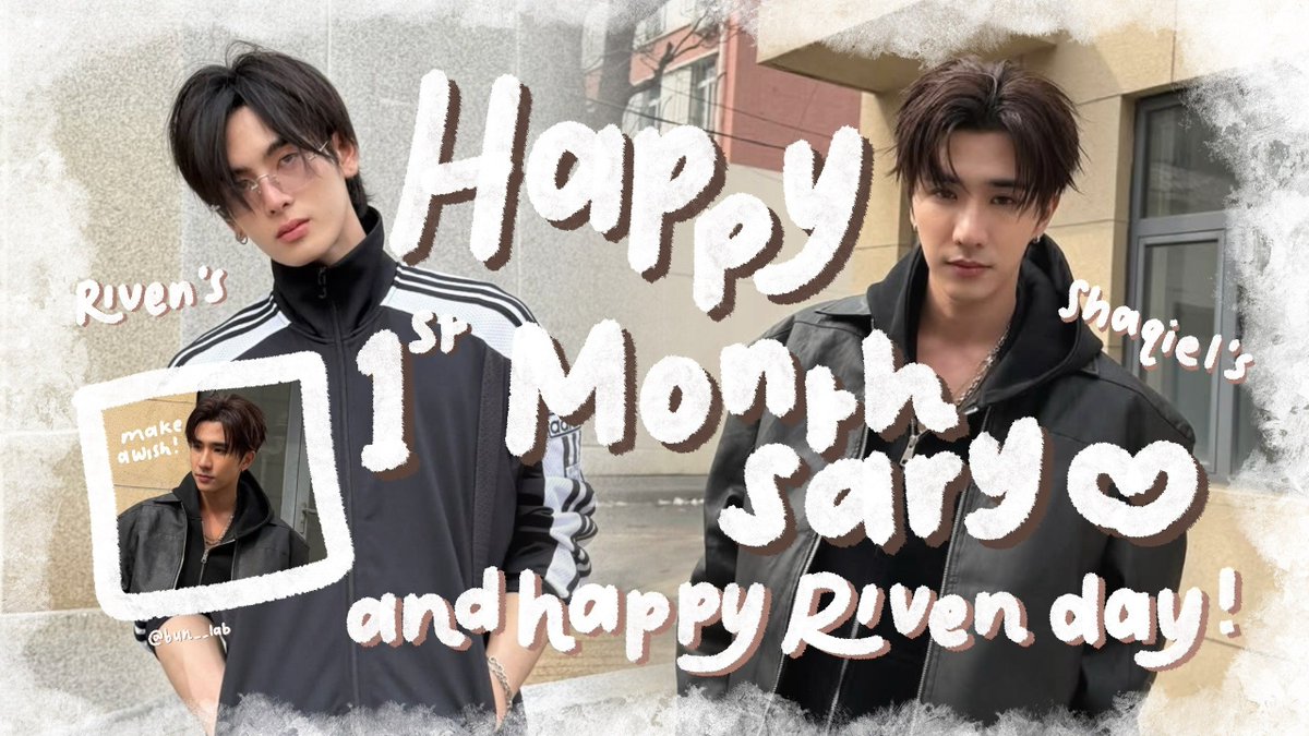 bun__lab's tweet photo. boleh tolong repost? maaci!

wishing riven @sxtucks &amp; shaqiel @ruosiq a very happy 1st monthversary today, and happy birthday to river as well! two beautiful milestones to celebrate!

💬 : by reply!
🌟 : now - 06th July at 19.00 WIB

jangan lupa baca alt untuk ikutan event ini ya https://t.co/00AjRM4cxZ