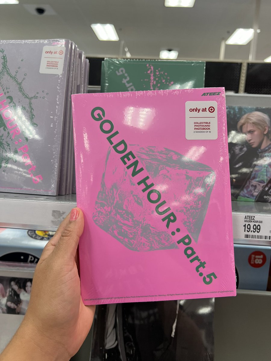 HereIsLisbeth's tweet photo. Went to my local target to pick up Golden Hour: Part 5 by Ateez in Palm Springs CA @hello82official @ATEEZofficial #MyLocalTarget #hello82 #82giveaway https://t.co/MCuKO4qY9U