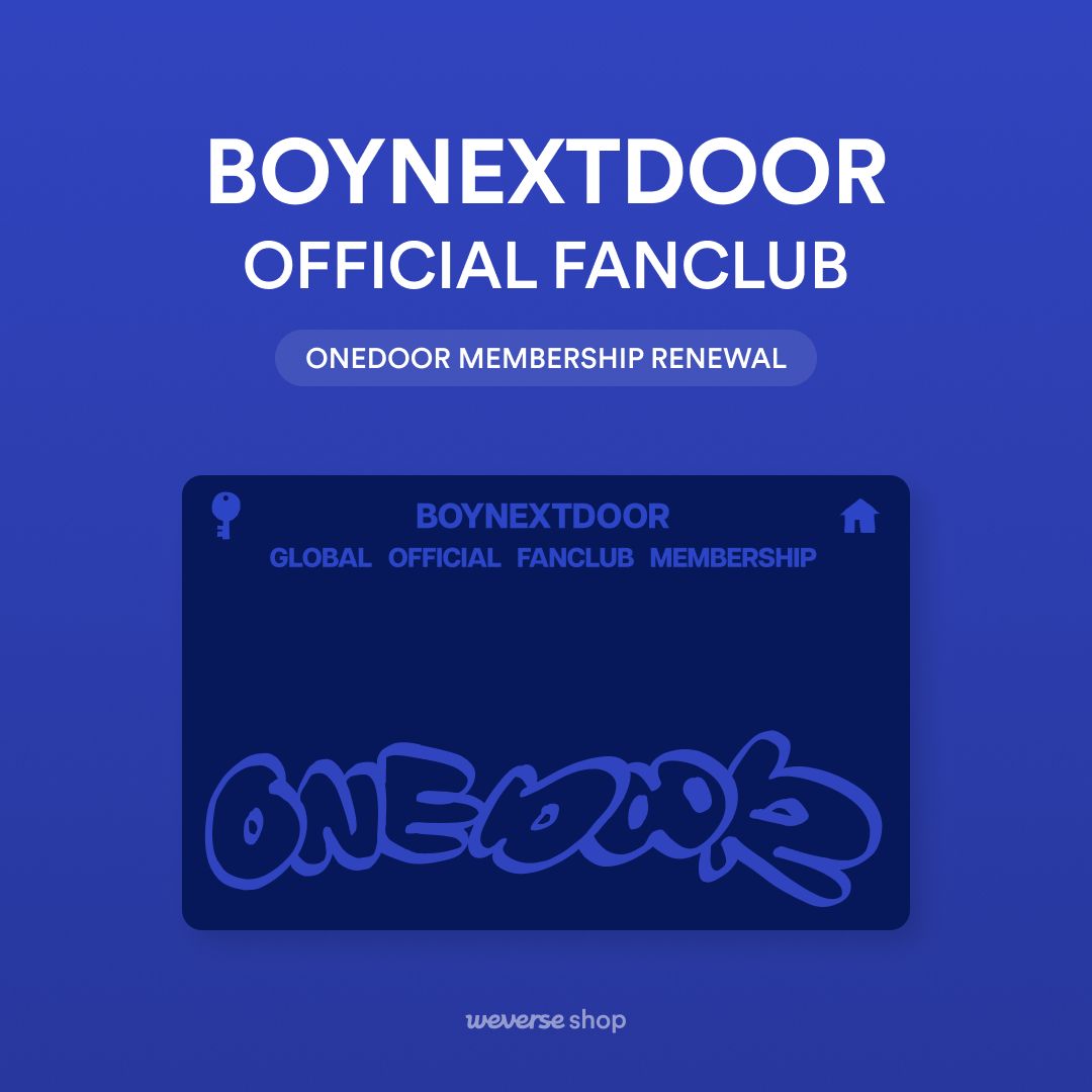 longkaidoo's tweet photo. [💙] รับสมัคร/ต่ออายุ #BOYNEXTDOOR ONEDOOR MEMBERSHIP

ราคา 590.- (account ของลูกค้า)
📩 สอบถามเพิ่มเติมได้ทาง DM

ทางร้านรับสมัคร Membership (GLOBAL) ทุกวง / ทุกศิลปิน ใน Weverse 💬

#ตลาดนัดBOYNEXTDOOR #ตลาดนัดเด็กข้างบ้าน https://t.co/QEyKWbDpdQ